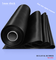 EPDM Rubber Sheet Rubber Sheet Smooth Surface-Size:1mm(Thick) x 1.2 meter (width) x 1 meter (Length)