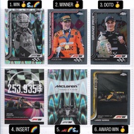 F1 Topps Chrome F1-75 Card (RARE) - Nando Norris & PiastriOSCAR (Mclaren F1)