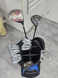 二手美品TaylorMade BURNER 1木+R9 3木+P760鐵桿組+挖起桿+PING推桿+球袋 SET