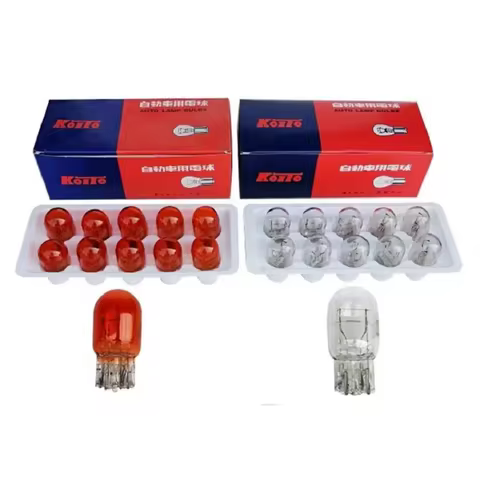 T20 W21W 582 7440 T20 W21/5W 580 7443 21/5W Sidelight Car Bulb Halogen Lamp Warm White Blue Red Warn