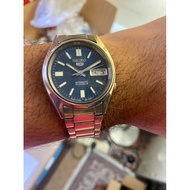 Seiko 5 Automatic 21 Jewels Round Blue-Metallic Dial Watch