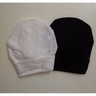 anak tudung serkup sanggul dewasa/skarf/serkup kepala/scarf inner(hitam/putih)