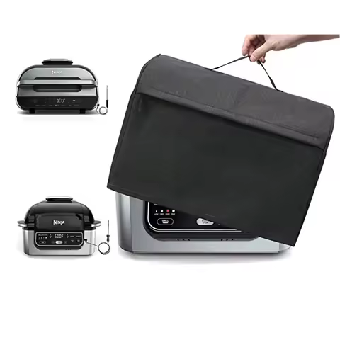 Indoor Grill Cover for Ninja Foodi, Waterproof Dustproof 600D Oxford Cover with Pockets for Ninja AG
