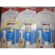BIOLINE DOG DENTAL CARE SET TOOTHPASTE AND TOOTHPASTE SET DOG TOOTHPASTE 100G