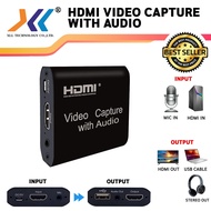 HDMI Video Capture with Audio ความละเอียด Input Max 4K / ความละเอียด Output Max 1080p / Output Stere
