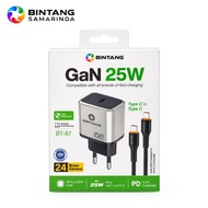 CHARGER WITH CABLE TYPE C TO TYPE C 25W TITANIUMBINTANG BT-87