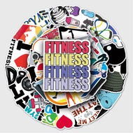 50pcs Fitness Non-Repetitive Stationery Box Stickers Waterproof Stickers Luggage Stickers Phone Case Stickers Handbook Stickers Water Bottle Stickers Guitar Stickers Graffiti Stickers