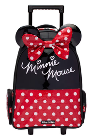 Smiggle Minnie Mouse Trolley Backpack With Light Up Wheels
