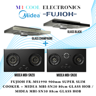 FUJIOH x MIDEA: HOOD &amp; HOB BUNDLE (WHILE STOCK LAST!) FUJIOH FR-MS1990 900mm + MIDEA MBI-SN20 (GL) at $599