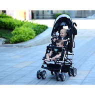 TinyWorld Double Twin Stroller super light and compact