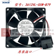 NMB 3612VL-S5W-B79 A90L-0001-0577/8 24V 0.35A Fenaka Fan