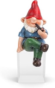 Uvia Smoking Dwarf Doll Figurine 4.6 x 4.5 x 8.8 inches (11.7 x 11.3 x 22.3 cm) H16486