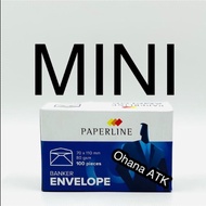 (5 PACK) Banker Paperline Envelope Plain White EV Mini PG 70 x 110 mm