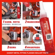 RED Loctite 518 GASKET COVER sealant belt fastening TRANSFORMER AUTO ENGINE THERMOSTAT COMPRESSOR hi