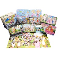Early Learning 200pcs type jigsaw puzzle with metal box