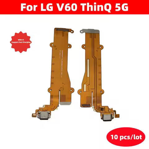 10 Pcs/Lot USB Charger Dock Connector Board Charging Port Flex Cable For LG V60 ThinQ 5G