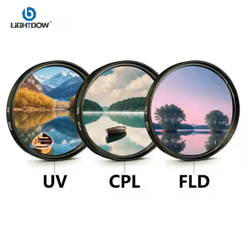 Lightdow FLD CPL UV Lens Filters 3 in 1 Kits Lens Filter 49mm 52 55 58 62 67 72 77 82mm for Nikon Ca