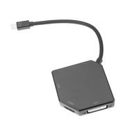 New Portable 1080P Hot-sale Mini Display Port Thunderbolt to DVI VGA HDMI 3 in 1 Converter Adapter