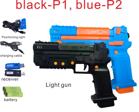 X-GUNNER XGUNNER 2.4G wireless gaming light gun,Blue and Black Dual Guns