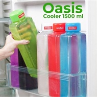 Basic Home Oasis 1500 Square Plastic Water Bottle Transparent Color Drink Water Bottle
