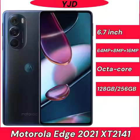 95% New Motorola Moto Edge 2021 XT2141 5g SmartPhone Snapdragon 778g 6.8 inch Screen 108MP Camera Or