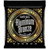 ERNIE BALL® 2566 Aluminum Bronze สายกีตาร์โปร่ง เบอร์ 12 แบบหุ้มอลูมินั่มทองแดง 100% (Medium Light .