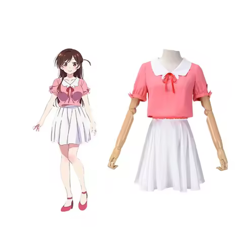 Rent A Girlfriend Cosplay Ichinose Mizuhara Chizuru Cosplay Costume Top Short Skirt Suit Halloween C