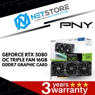 PNY GEFORCE RTX 5080 OC TRIPLE FAN 16GB GDDR7 GRAPHIC CARD -VCG508016TFXPB1-O