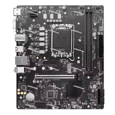 H610M-E-S Main Board with I3 12100/i5 12400F Loose Chip D4 Main Board CPU Set