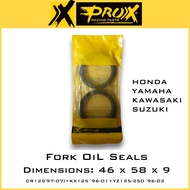 PROX FORK SEAL SET 46x58x9 YZ YZF WRF CR XR RM KX 40.F4857.89 Fork Oil Seals Made In Japan