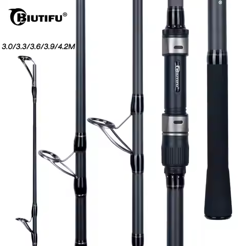 BIUTIFU BIGFISH Carp Surfcasting Fishing Rod 3.0/3.6/3.9/4.2/4.5m T800Carbon 3.5lb Shore Casting 40-