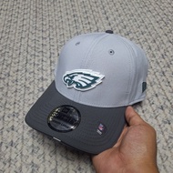 TWO TONE PHILADELPHIA EAGLES RUBBER PATCH 39THIRTY CLOSED CAP/HAT BY NEW ERA