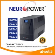 NEUROPOWER AVR COMPACT TOUCH UPS AVS 850T (850VA) | 850T-USB (850VA) | 1K0T (1000VA) | 1K25T (1250VA