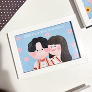 Photo Frame With Print 4x6 6x8 A4