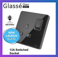 ZENSO GLASSE - malaysia 1st SIRIM Approved✅Fully Tempered Glass Glasse Switch Black Switches Socket 