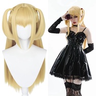 Long Straight Blonde Wig with Bangs for Misa Amane Cosplay, Misa Amane Wigs Cute Women's Synthetic H