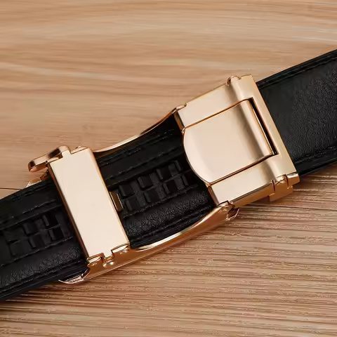 Unisex belts, yellow and red belts, 3-centimeter-wide belts with automatic buckles, white and orange