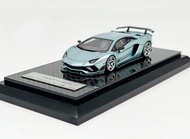 YM 1:64 Rowen Aventador S LP740-4 ice blue Top Resin Model Car
