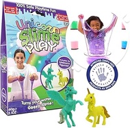 Unicorn Slime Play Purple, 2 x Unicorn Figures from Zimpli Kids, Turns water into magical gooey slime, Perfect Sensory Toy for Pretend Play, Birthday Present for Children