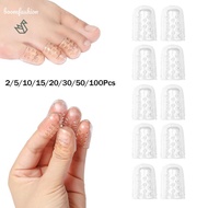 [Boomfashion] 2-100Pcs Silicone Anti-Friction Toe Protector Gel Breathable Toe Caps Covers Foot Care