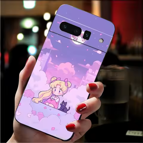 Sailor M-Moon Anime Soft TPU Silicone Phone Case For Google Pixel 10a 10 9 Pro XL 9A 8A 7A 6A 5A 3A 