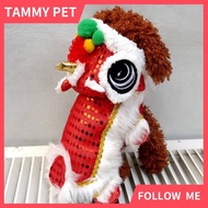 SG Shipment CNY 2026 pet clothes for cat dog Lion dance Chinese New Year Lion Dancing funny suit Chi