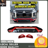 MITSUBISHI TRITON 2019-2023 BUMPER SKIRT GUARD LED DAY LIGHT SIGNAL LAMP RED BUMPER DEPAN TRITON BAR