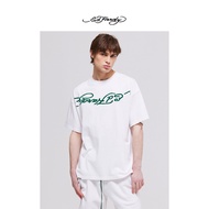 Ed Hardy {Reverse World} Limited Print Series Classic Men Women Same Style Round Neck Short Sleeve T