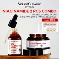 Serum Cream Set (5% + 8% Niacinamide) VIBRANT GLAMOR 5X Ceramide 3X Centella Wrinkle Reduction