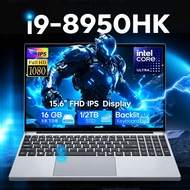 【2026 คีย์บอร์ดแบ็คไลท์ใหม่】โน้ตบุ๊กแบบพกพา Intel Core i9-8950HK/Intel Core I7-8500Y 15.6 นิ้วเกมมิ่