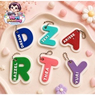 Personalized 3D Printed Initial Keychain