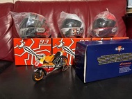 MotoGP - Marc Marquez Shoei X14 玩具頭盔 HKD30 一個 Repsol Honda RC213V  1:12 HKD430 一架
