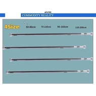 Afutre Tension Rod Curtain Shower Adjustable Rod Spring Tension Easy to Install Stretch Rod Hanger B