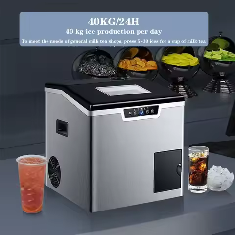 Desktop Electric 40KG Household Multifunctional Water Dispenser Ice Cube Making Machine Commercial I